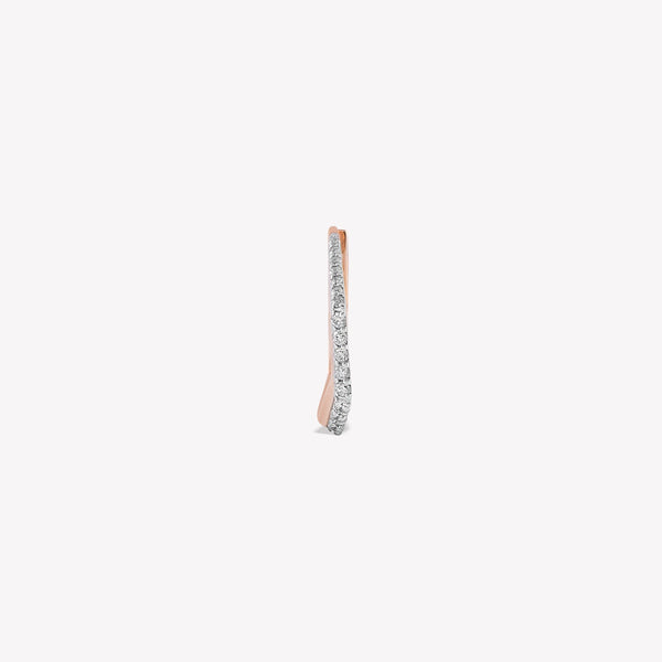 Sparkle Mono Diva Hoop Earring