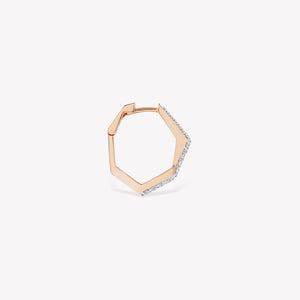 Sparkle Mono Diva Hoop Earring