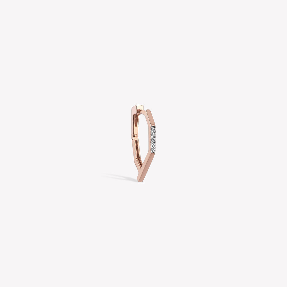 Twinkle Mono Diva Hoop Earring