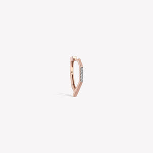 Twinkle Mono Diva Hoop Earring