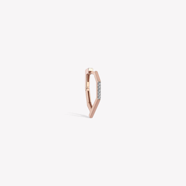 Twinkle Mono Diva Hoop Earring