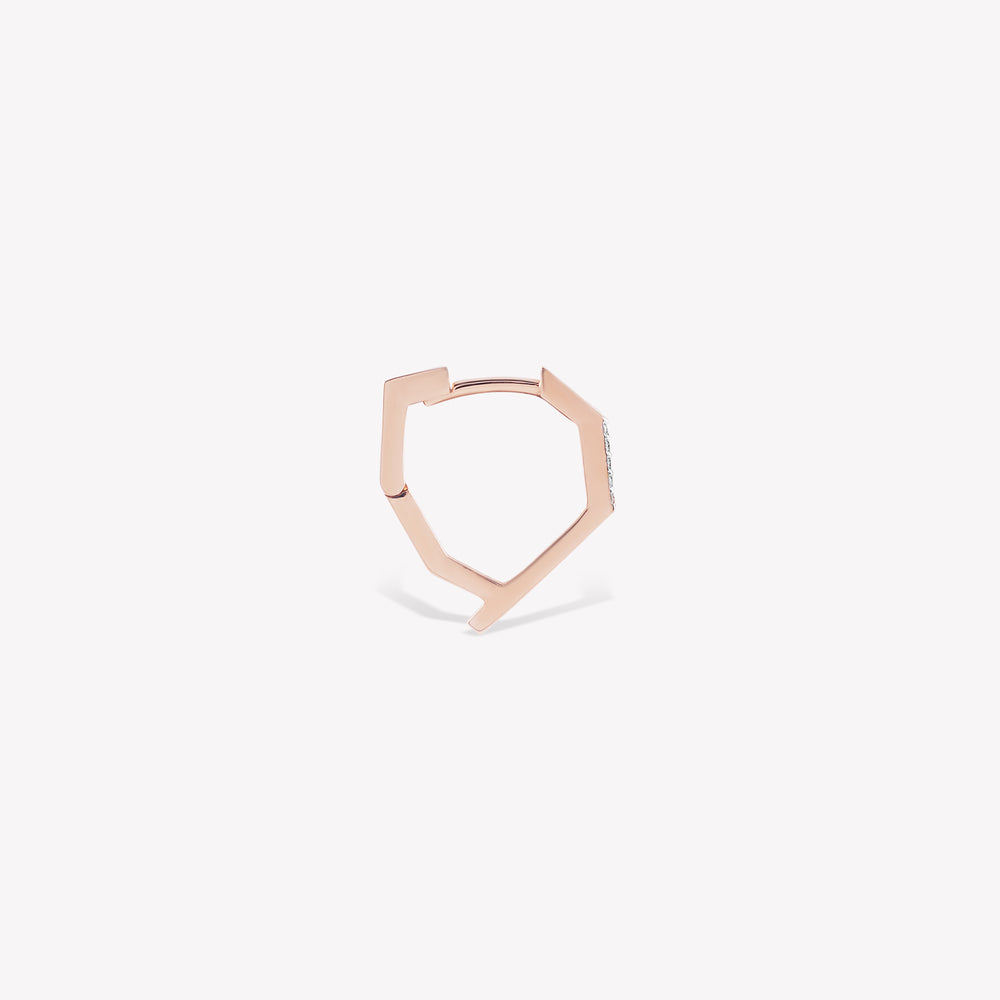 Twinkle Mono Diva Hoop Earring