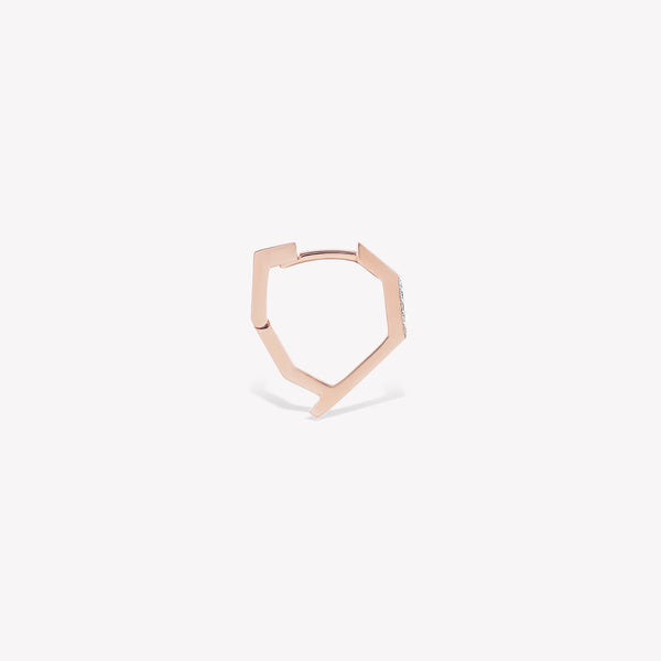 Twinkle Mono Diva Hoop Earring