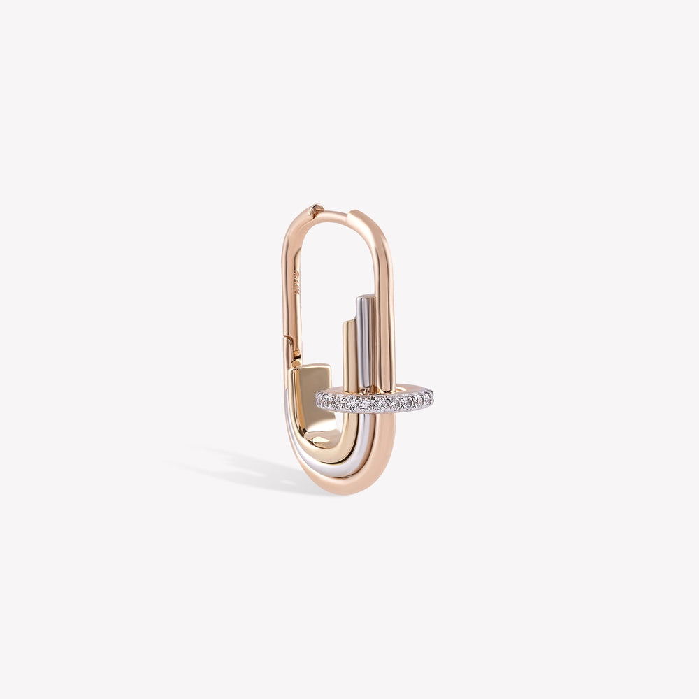 Rainbow Hoop Earring