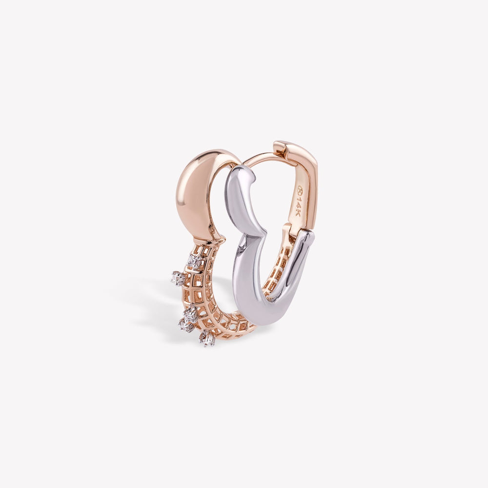 Twinnie Sweetheart Hoop Earring