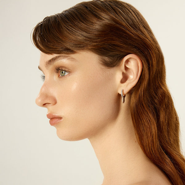 Atomic Hoop Earring