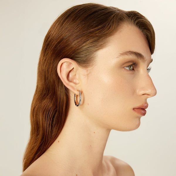 Crest Hoop Earring