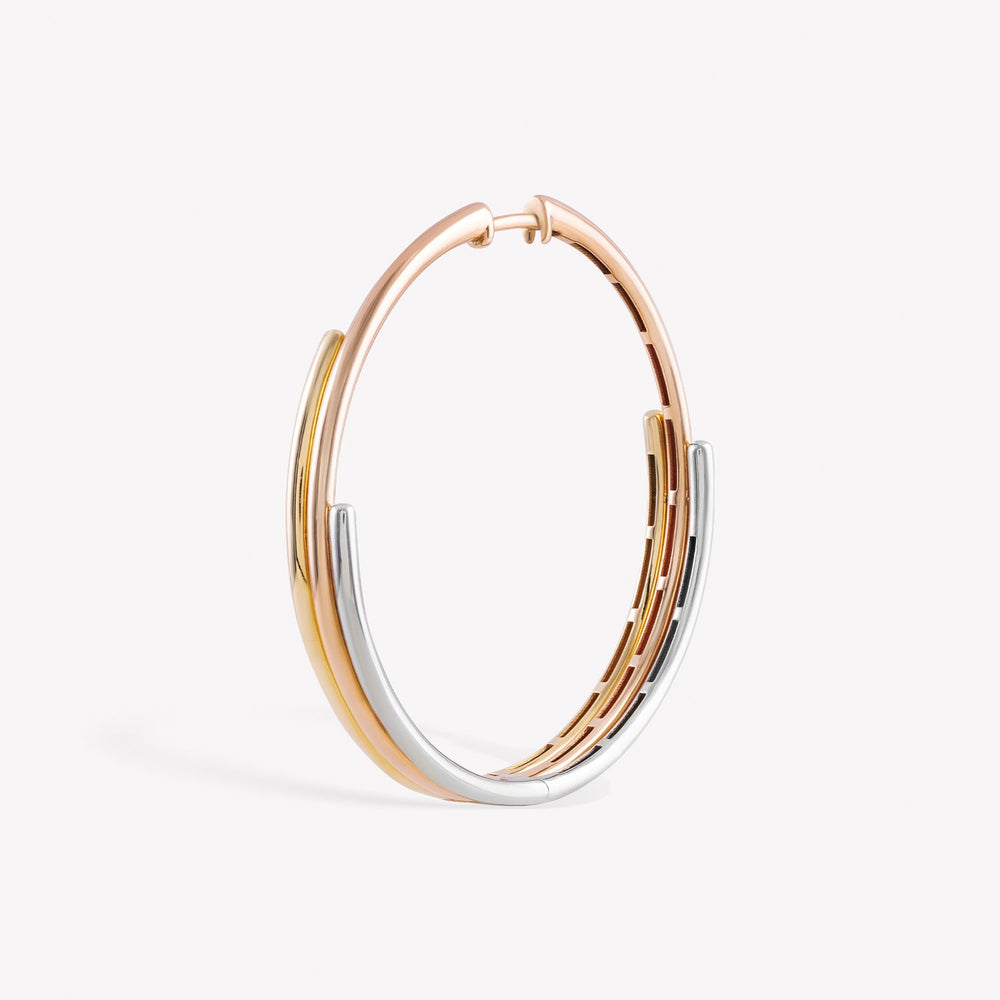 Ridges Hoop Earring
