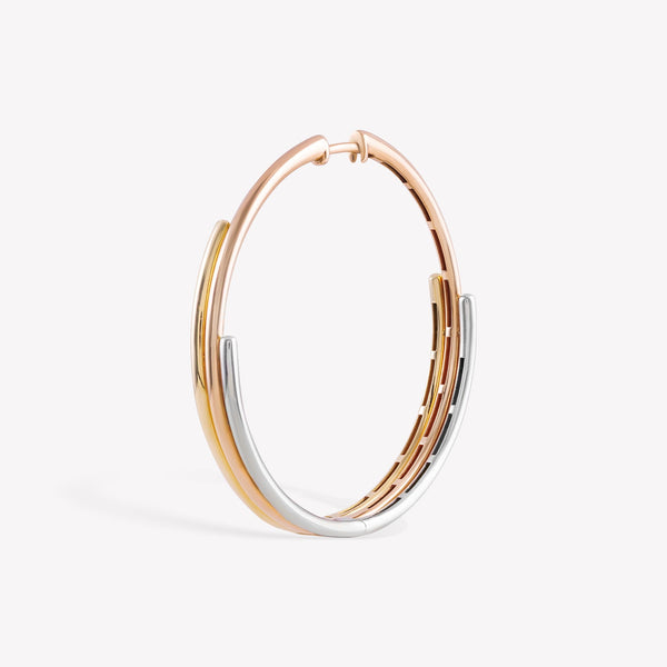 Ridges Hoop Earring