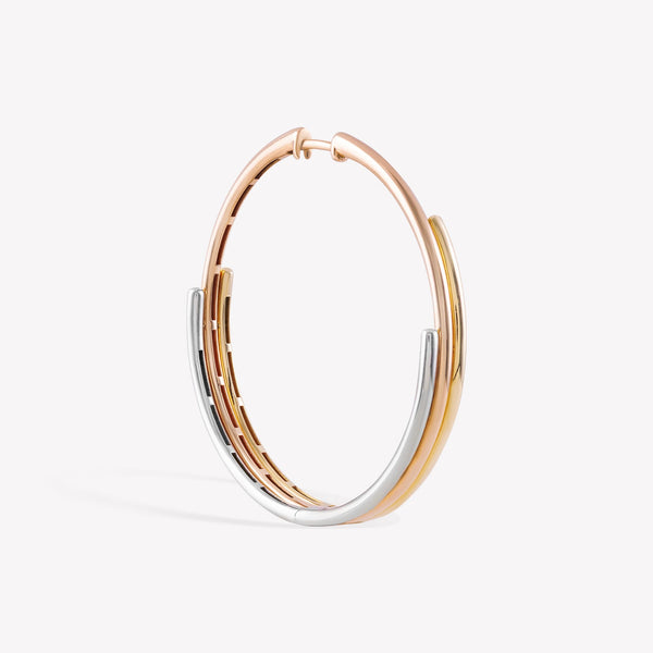 Ridges Hoop Earring
