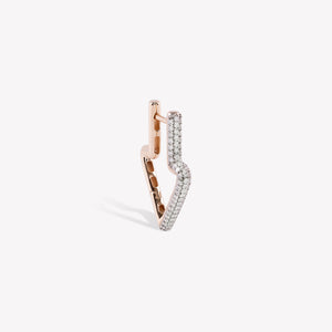 Shimmery Direction Hoop Earring