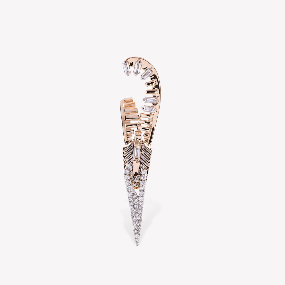 Zipper Stud Earring