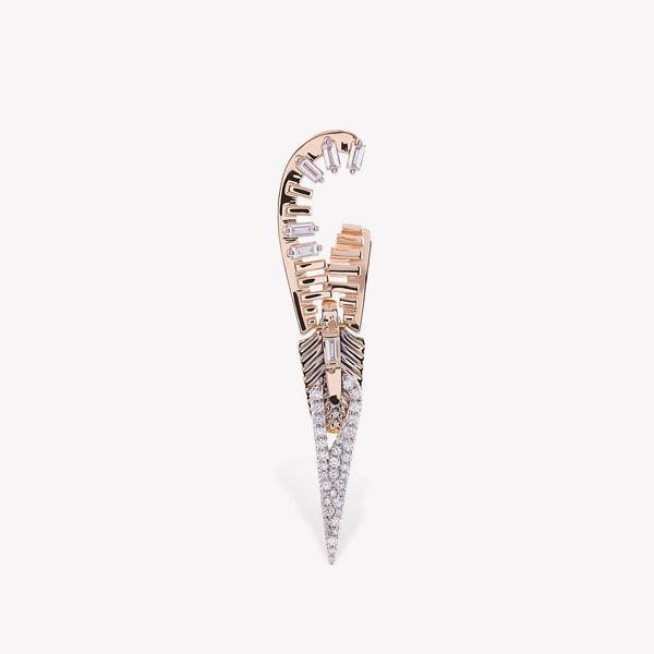 Zipper Stud Earring