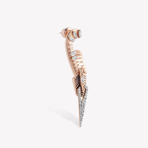 Zipper Stud Earring