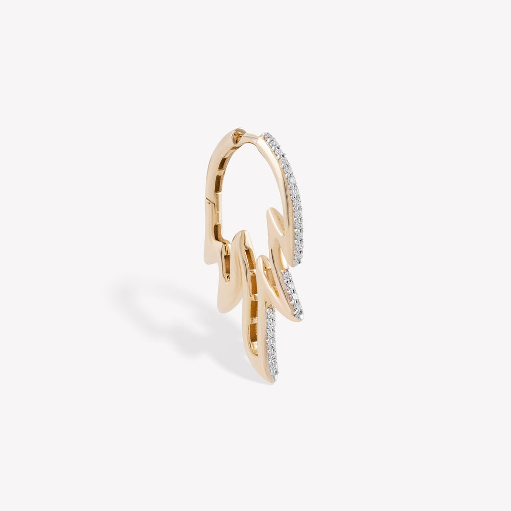Fancy Blaze Hoop Earring