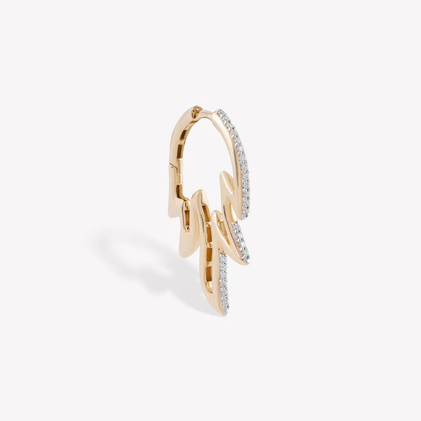Fancy Blaze Hoop Earring