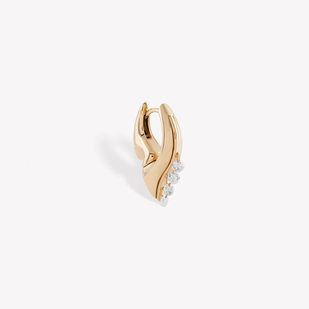 Flare Mini Hoop Earring