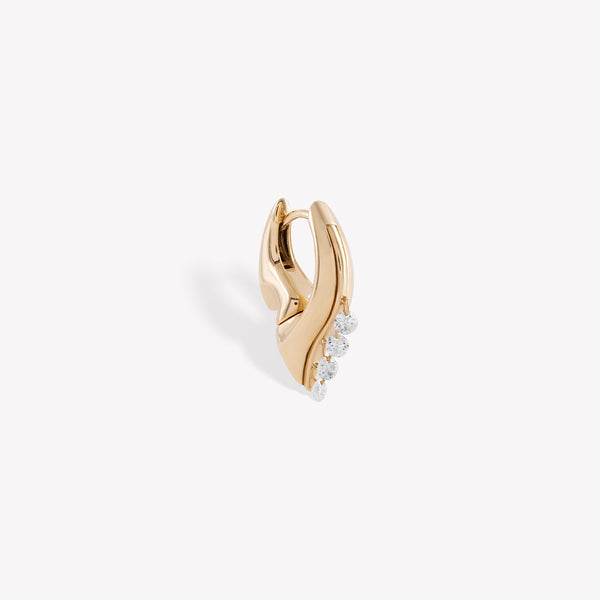 Flare Mini Hoop Earring