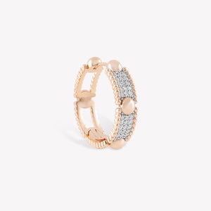 Trio Beads Hoop Earring