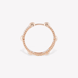 Trio Beads Hoop Earring