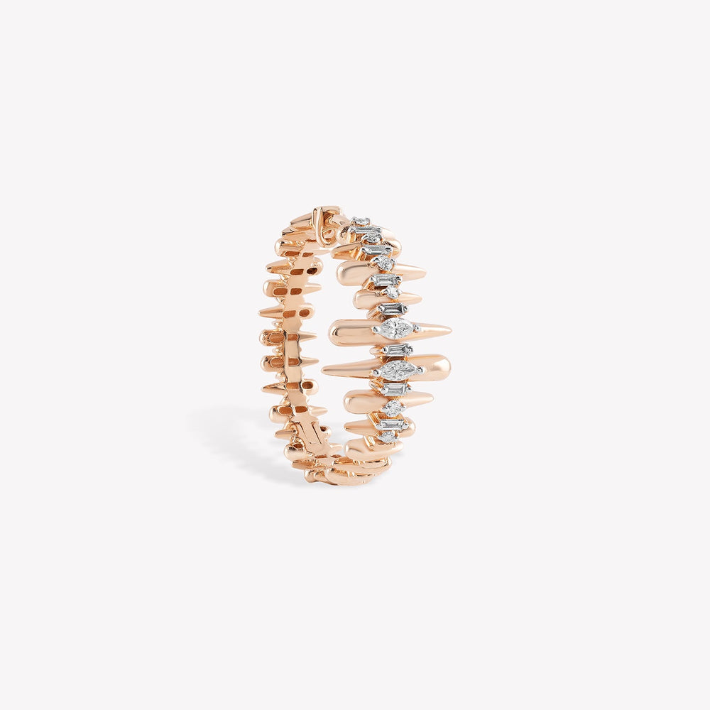 Pointe Hoop Earring