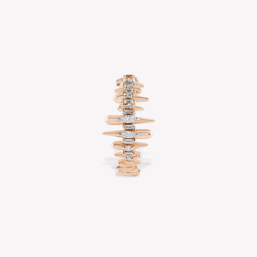 Pointe Hoop Earring