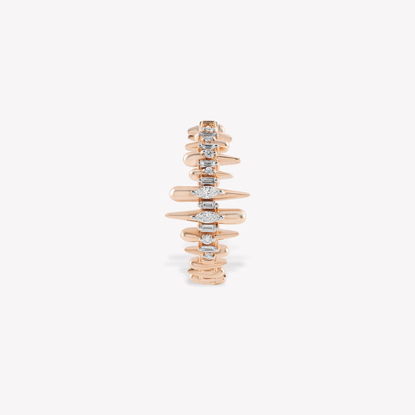 Pointe Hoop Earring