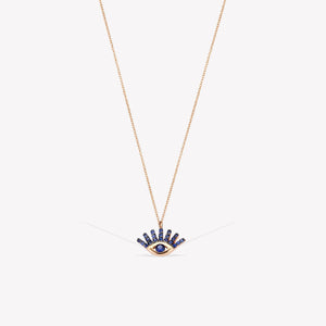 Shimmery Evil Eye Mini Chain Necklace