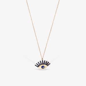 Shimmery Evil Eye Maxi Chain Necklace