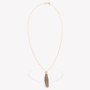 Raven Feather Maxi Chain Necklace