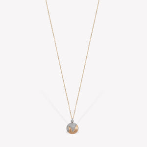 Shimmery Fireball Chain Necklace