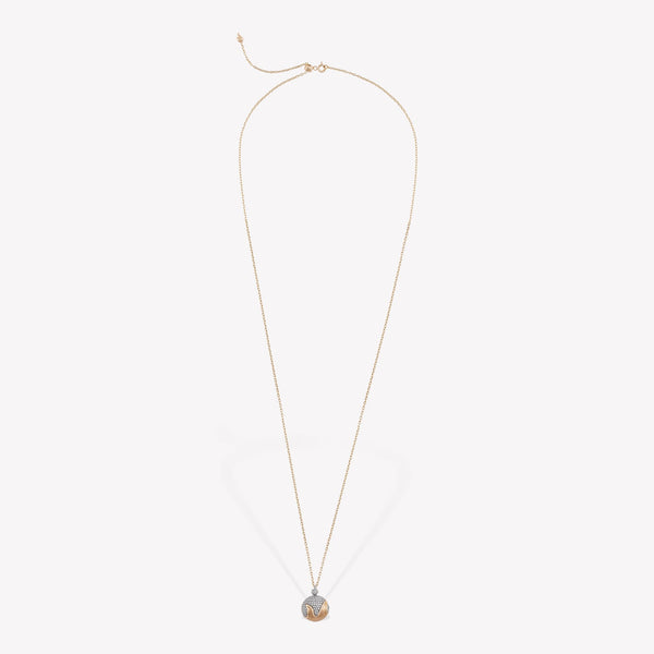 Shimmery Fireball Chain Necklace
