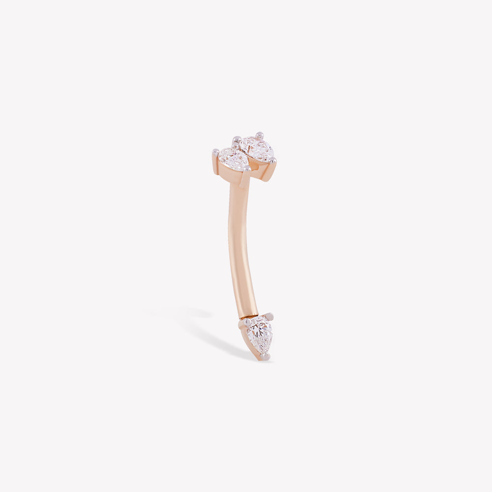 Pear Drop Navel Piercing