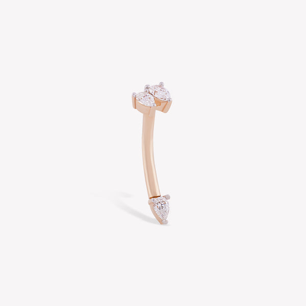 Pear Drop Navel Piercing