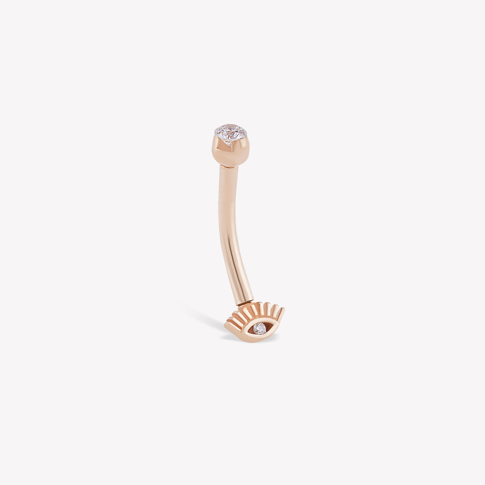 Evil Eye Navel Piercing