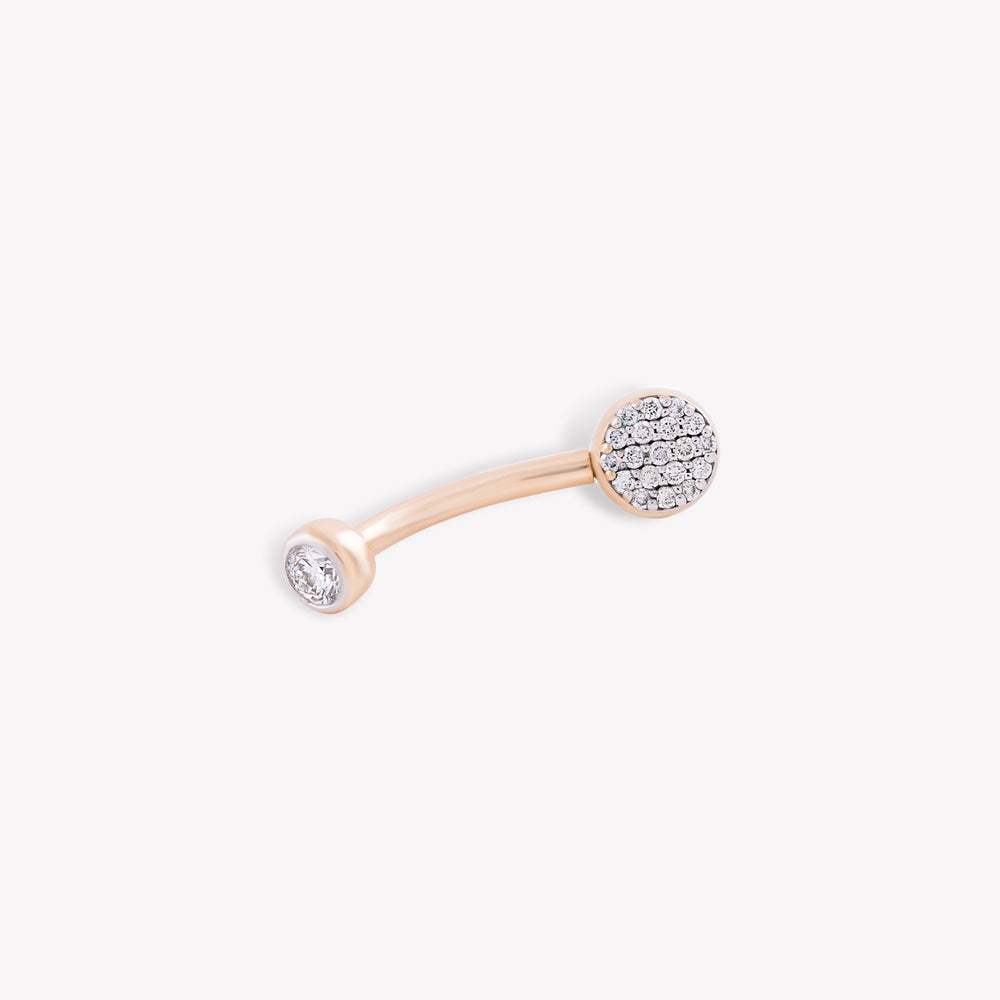 Shimmery Navel Piercing