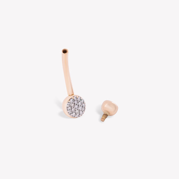 Shimmery Navel Piercing