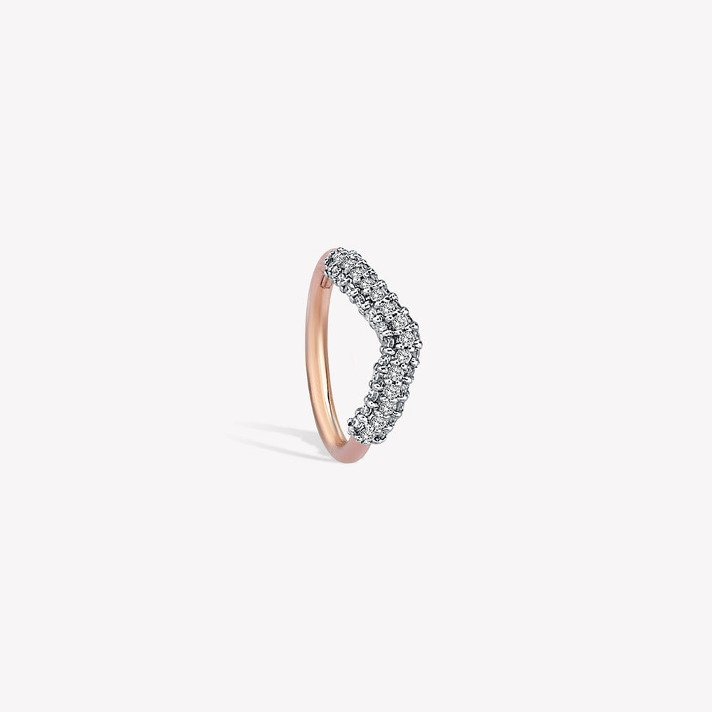 Ripple Mini Hoop Piercing