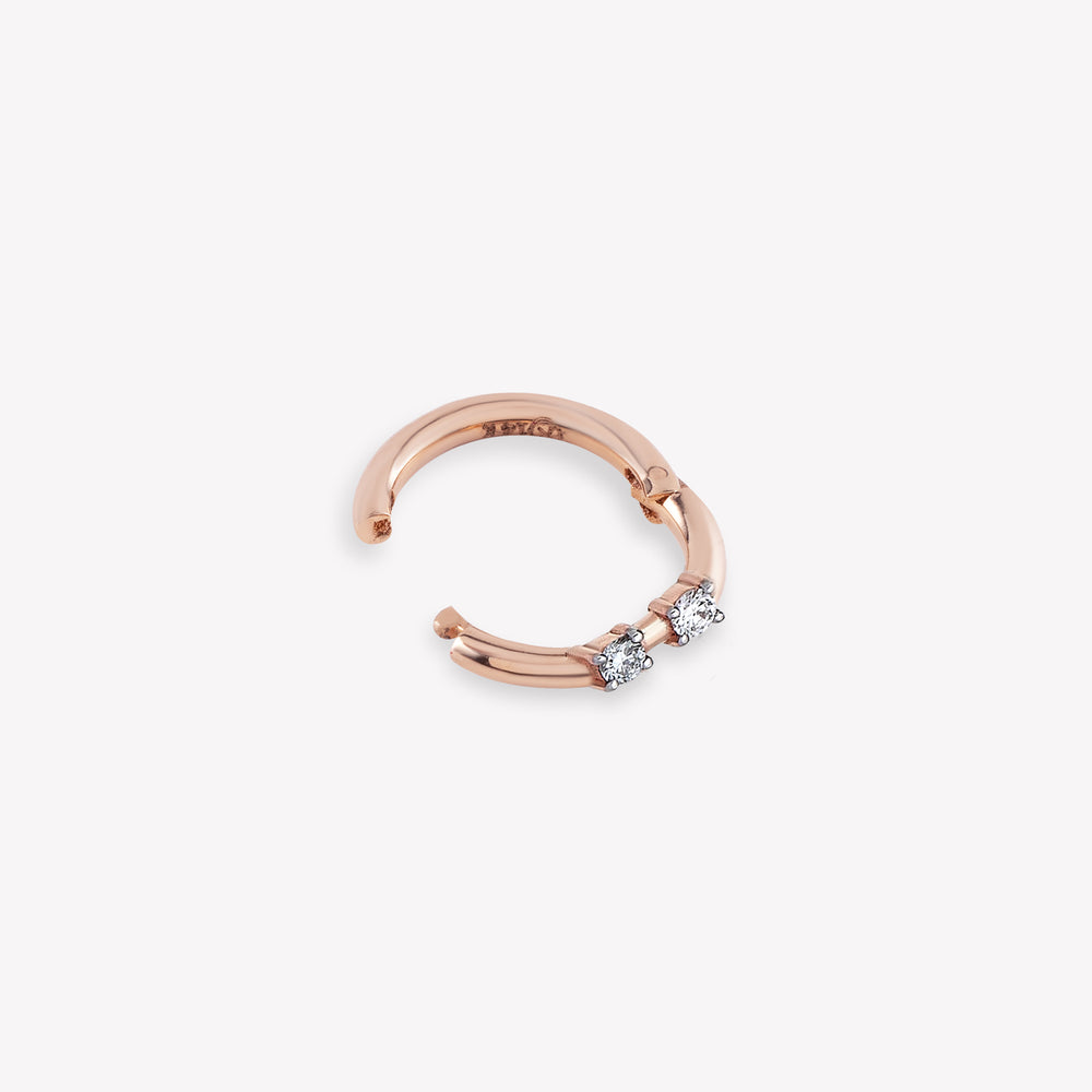 Double Solitaire Hoop Piercing