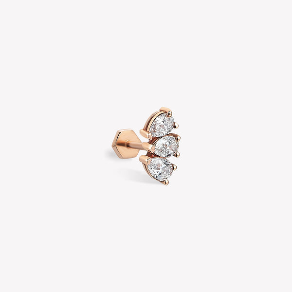 Trio Pear Maxi Stud Piercing