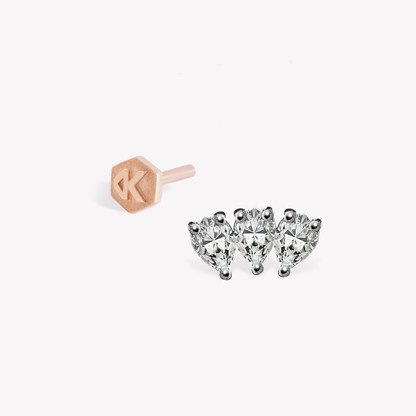 Trio Pear Maxi Stud Piercing