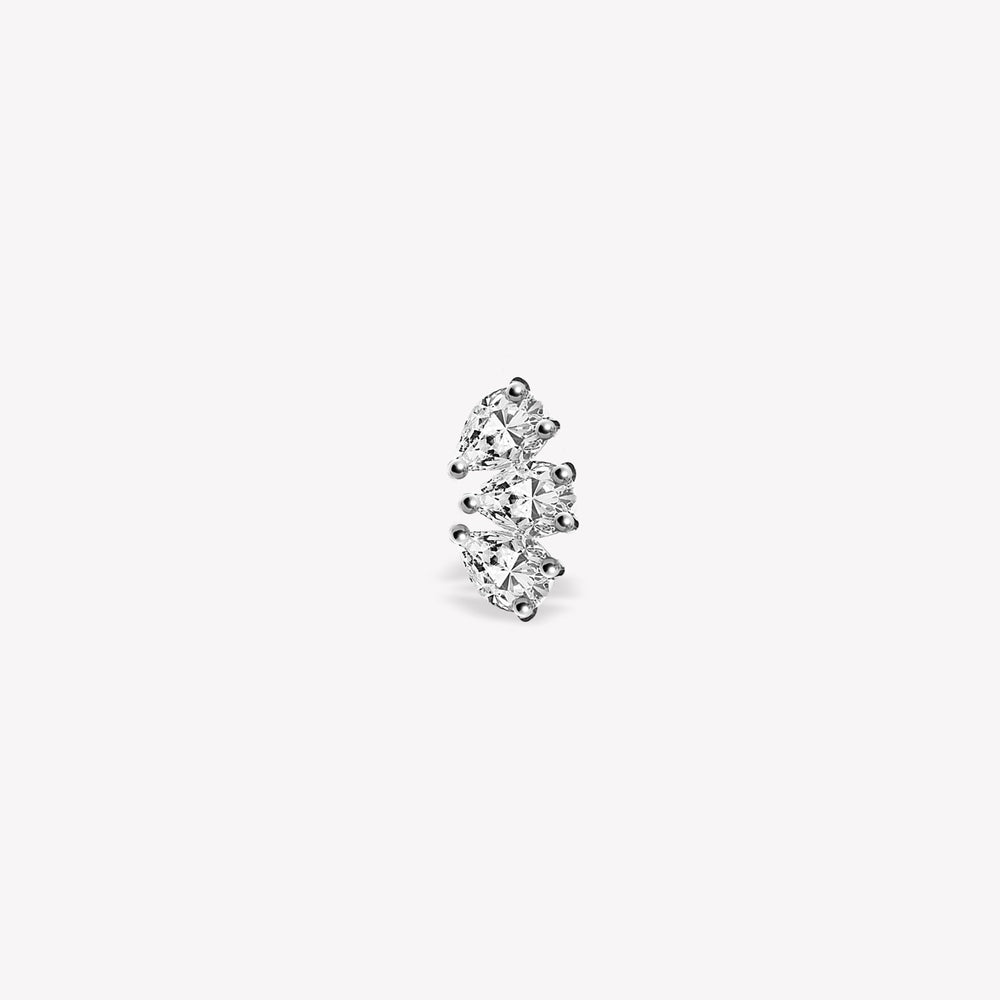 Trio Teardrop Mini Stud Piercing