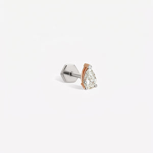 Pear Petit Stud Piercing