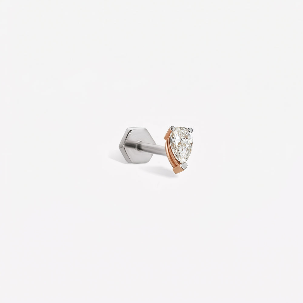 Pear Mini Stud Piercing