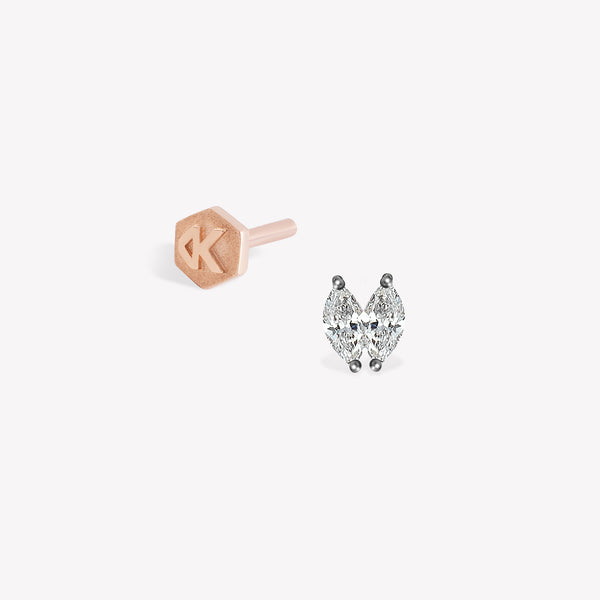 Duo Venus Drop Stud Piercing