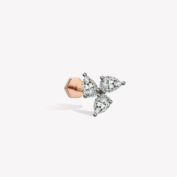 Windmill Pear Stud Piercing
