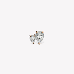 Twin Pear Stud Piercing