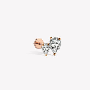Twin Pear Stud Piercing