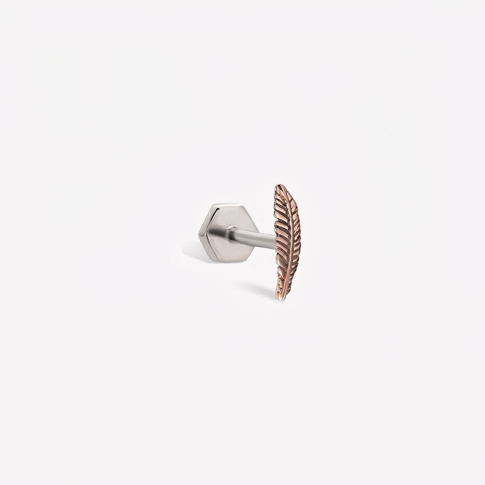 Eagle Feather Stud Piercing
