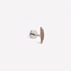 Eagle Feather Stud Piercing